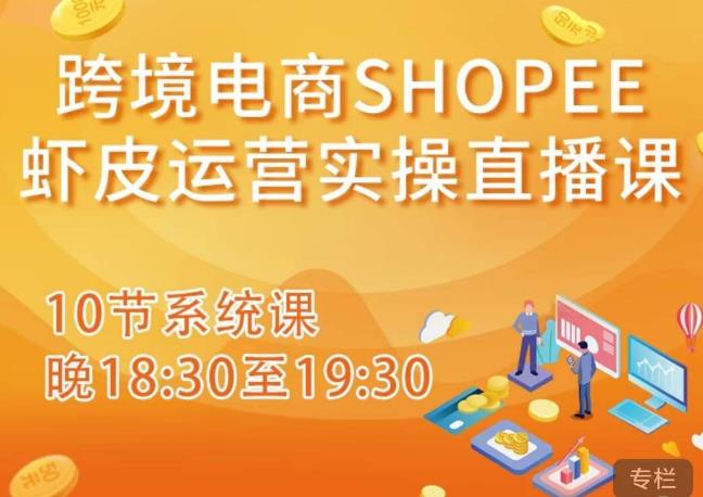 跨境电商Shopee虾皮运营实操直播课，从零开始学，入门到精通（10节系统课）-pcp资源社