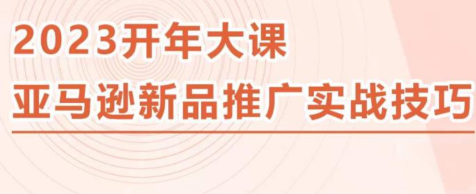 2023亚马逊新品推广实战技巧，线下百万美金课程的精简版，简单粗暴可复制，实操性强的推广手段-pcp资源社