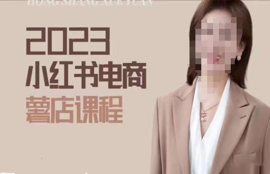 2023小红书电商课，新手小白从0~1玩转小红书薯店电商-pcp资源社