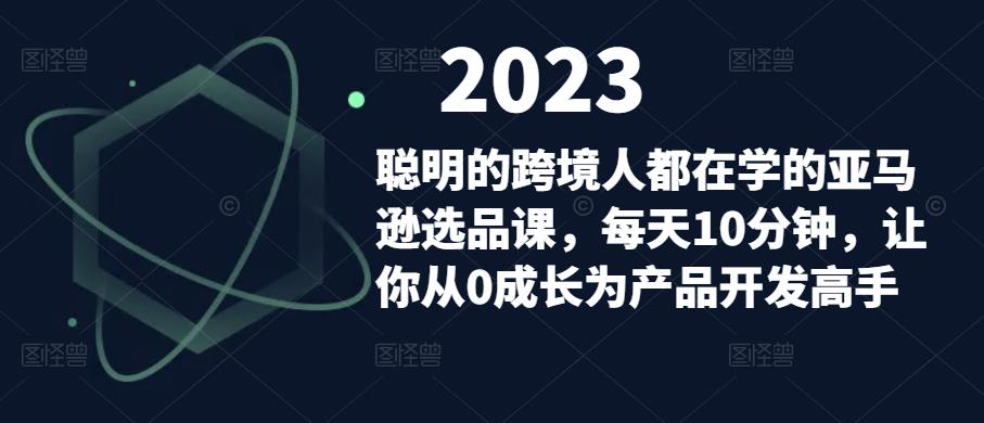 聪明的跨境人都在学的亚马逊选品课，每天10分钟，让你从0成长为产品开发高手-pcp资源社