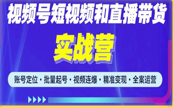 2023最新微信视频号引流和变现全套运营实战课程，小白也能玩转视频号短视频和直播运营-pcp资源社