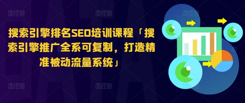 搜索引擎排名SEO培训课程「搜索引擎推广全系可复制，打造精准被动流量系统」-pcp资源社