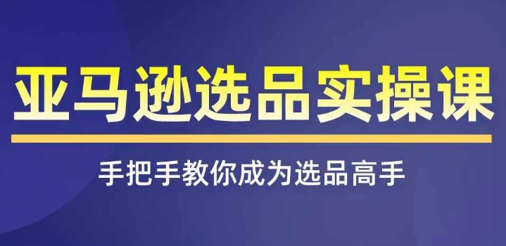 亚马逊选品实操课程，快速掌握亚马逊选品的技巧，覆盖亚马逊选品所有渠道-pcp资源社