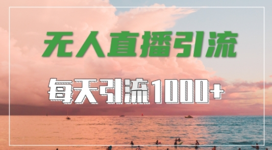 抖音快手视频号全平台通用，无人直播引流法，超暴力引流1000+高质量精准创业粉【揭秘】-pcp资源社