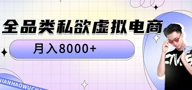 全品类私欲虚拟电商，月入8000+【揭秘】-pcp资源社