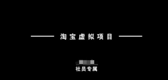 淘宝虚拟项目，从理论到实操，新手也能快速上手-pcp资源社