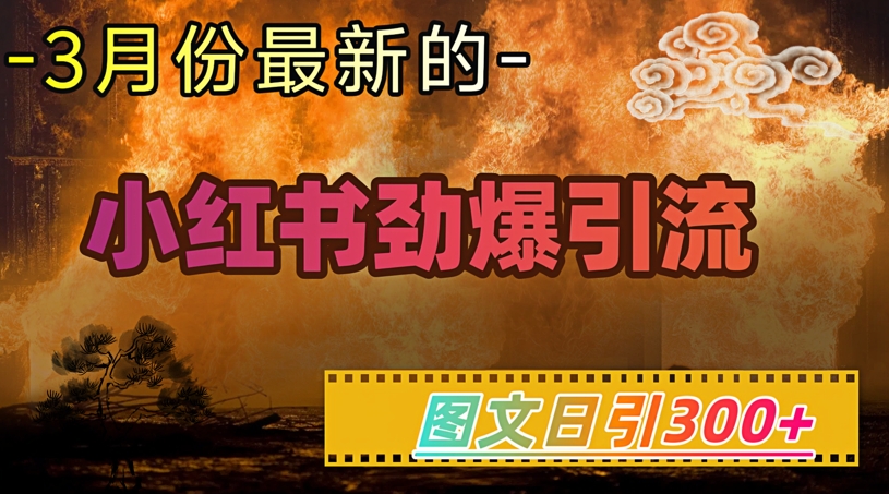 小红书超劲爆引流手段，图文日引300+轻松变现1W-pcp资源社